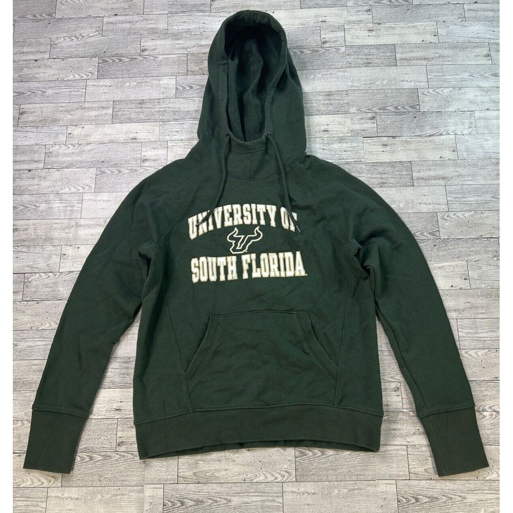 USF Hoodie sweatshirt FITS AS JRs xxs / child xL but is labeled Small Unisex